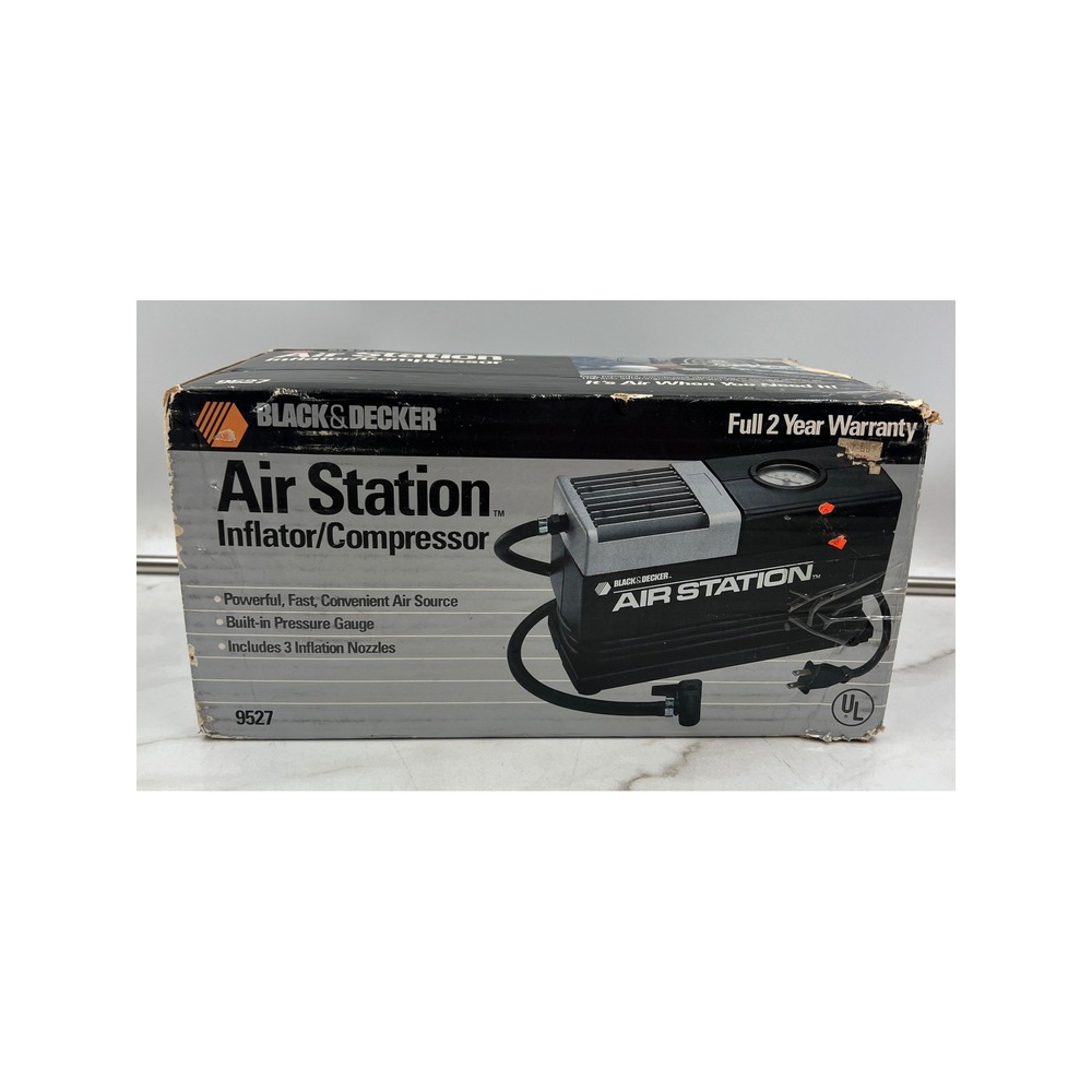 VTG Black & Decker Air Station Inflator Compressor 120V AC 150 PSI Model 9527